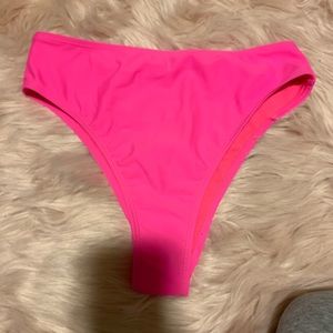 Swim bottoms - never worn - hot pink,high waisted
